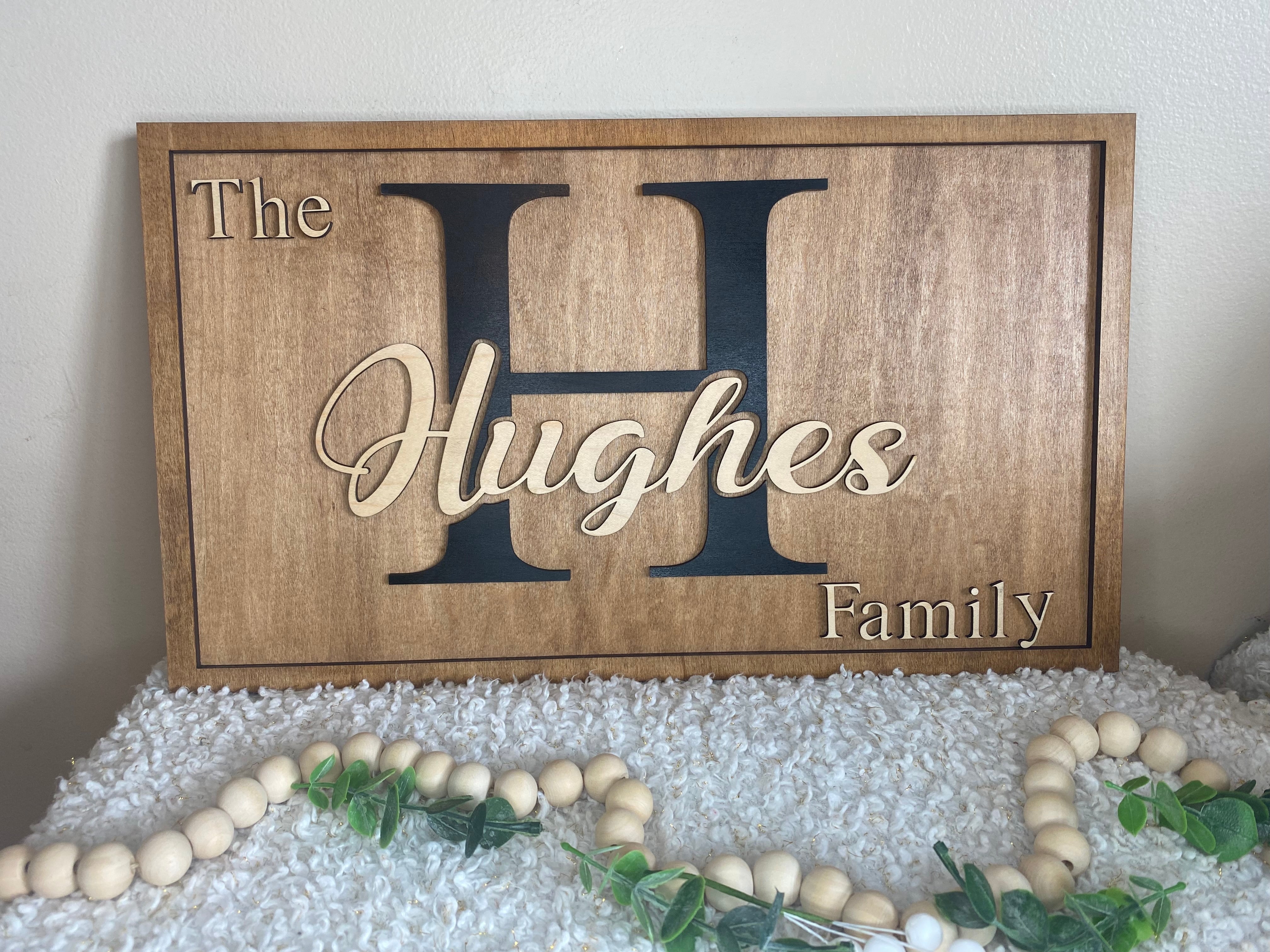 Family name sign