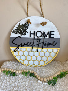 Home sweet home welcome sign