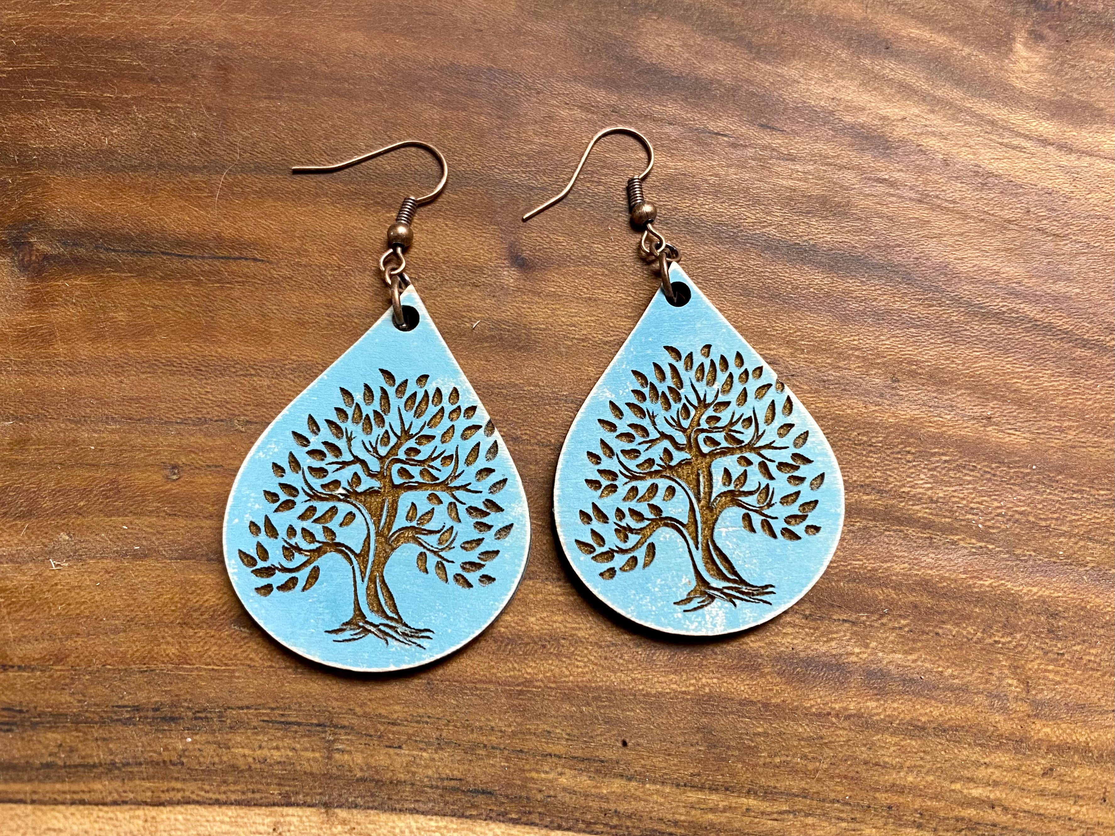 Tree of life earrings.